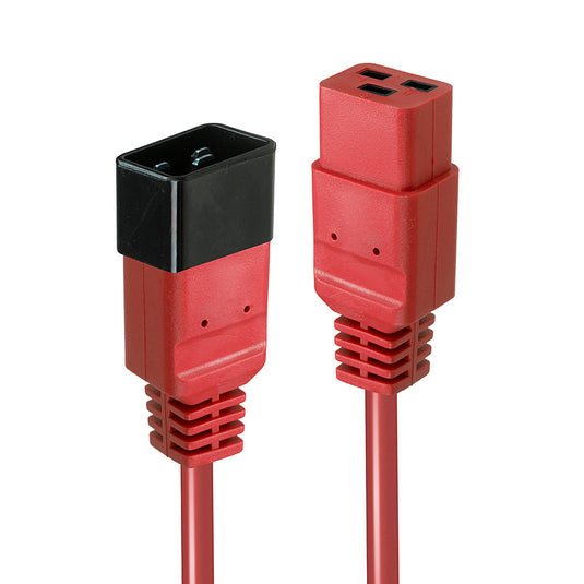 Lindy 2m IEC C19 to C20 Extension, red - TopAV