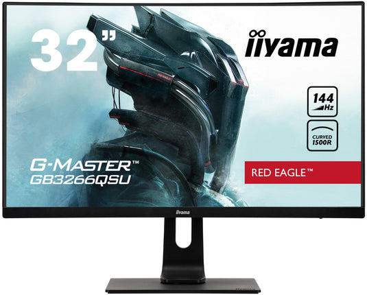 iiyama G-MASTER GB3266QSU-B1 LED display 80 cm (31.5") 2560 x 1440 pixels Quad HD Black - TopAV