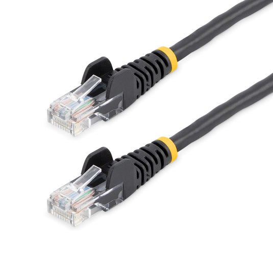 StarTech.com Cat5e Ethernet Patch Cable with Snagless RJ45 Connectors - 7 m, Black - TopAV