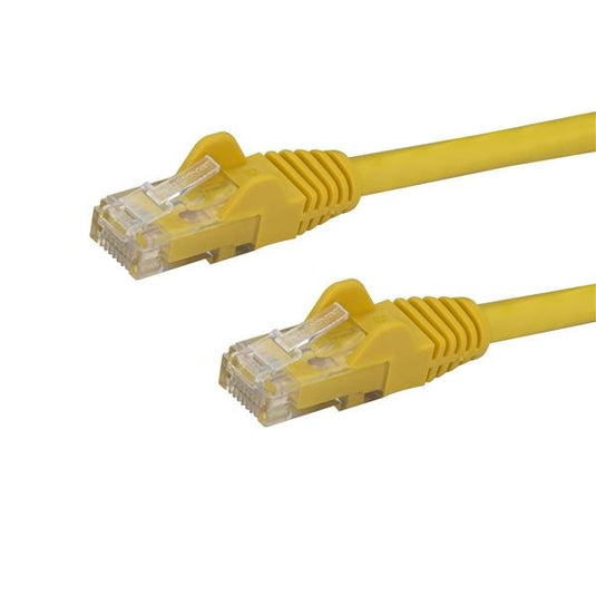 StarTech.com 5m CAT6 Ethernet Cable - Yellow CAT 6 Gigabit Ethernet Wire -650MHz 100W PoE RJ45 UTP Network/Patch Cord Snagless w/Strain Relief Fluke Tested/Wiring is UL Certified/TIA - TopAV