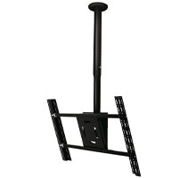 B-Tech Telescopic Universal Flat Screen Ceiling Mount with Tilt (VESA 600 x 400) - 0.6m to 1m Ø50mm Pole - TopAV