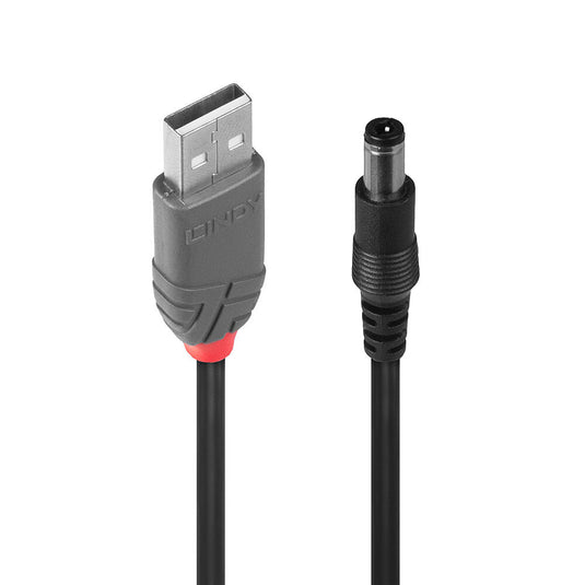 Lindy USB 2.0 Type A to 5.5mm DC Cable, 1.5m - TopAV