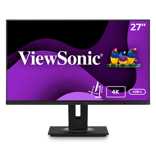 Viewsonic VG Series VG2756-4K computer monitor 68.6 cm (27") 3840 x 2160 pixels 4K Ultra HD LED Black - TopAV