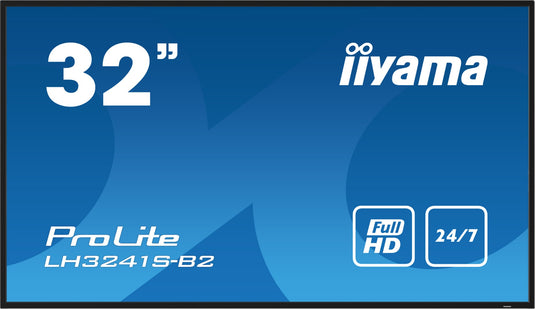 iiyama LH3241S-B2 Signage Display Kiosk design 80 cm (31.5") LED 350 cd/m² Full HD Black 24/7 - TopAV