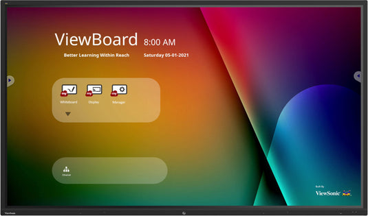 Viewsonic IFP9850-4 Signage Display Interactive flat panel 2.49 m (98") LCD Wi-Fi 350 cd/m² 4K Ultra HD Black Touchscreen Built-in processor Android 9 - TopAV