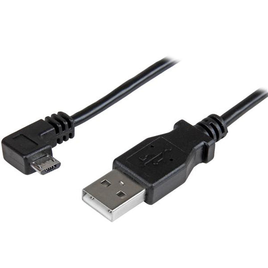 StarTech.com Micro-USB Charge-and-Sync Cable M/M - Right-Angle Micro-USB - 24 AWG - 2 m (6 ft.) - TopAV