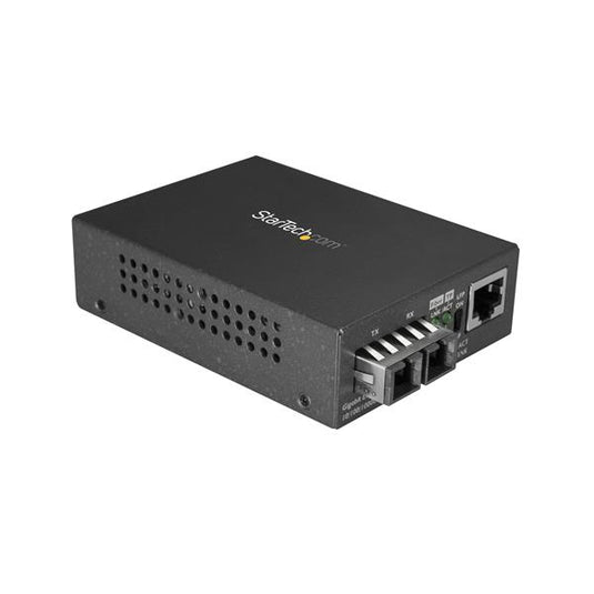 StarTech.com Multimode (MM) SC Fiber Media Converter for 10/100/1000 Network - 550m Range - Gigabit Ethernet - 850nm - Full Duplex - TopAV