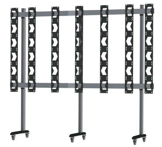 B-Tech SYSTEM X - Mobile Stand for Unilumin UpanelS 6x6 DVLED Videowalls - TopAV