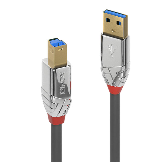 Lindy 2m USB 3.2 Type A to B Cable, 5Gbps, Cromo Line - TopAV