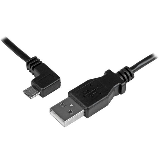 StarTech.com Micro-USB Charge-and-Sync Cable M/M - Left-Angle Micro-USB - 24 AWG - 2 m (6 ft.) - TopAV