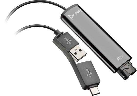 POLY DA75 USB to QD Black Adapter TAA - TopAV