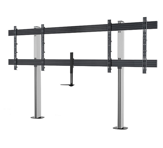 B-Tech SYSTEM X - XXL Twin Screen VC Bolt-Down Stand (VESA 1000 x 800) - TopAV