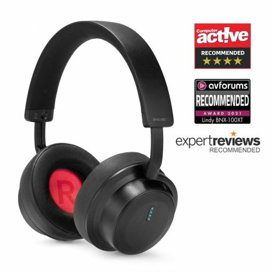 Lindy BNX-100XT Wireless Hybrid Noise Cancelling Headphones with aptX - TopAV