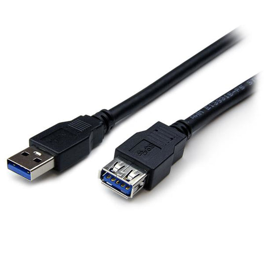 StarTech.com 2m Black SuperSpeed USB 3.0 Extension Cable A to A - M/F - TopAV