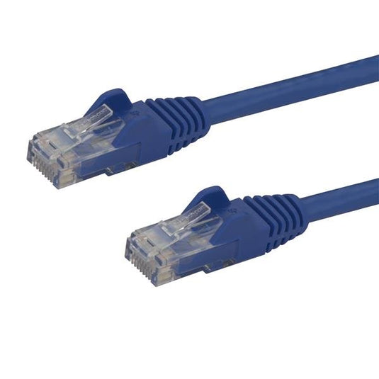 StarTech.com 7.5m CAT6 Ethernet Cable - Blue CAT 6 Gigabit Ethernet Wire -650MHz 100W PoE RJ45 UTP Network/Patch Cord Snagless w/Strain Relief Fluke Tested/Wiring is UL Certified/TIA - TopAV