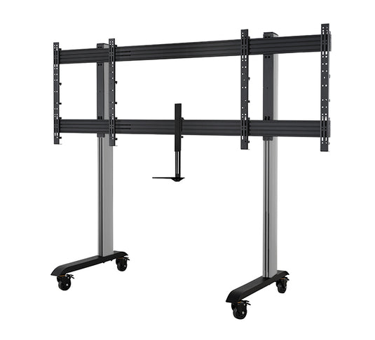 B-Tech SYSTEM X - XL Twin Screen VC Trolley (VESA 600 x 800) - TopAV