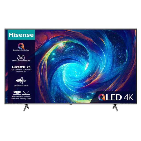 Hisense 75E7KQTUK PRO TV 190.5 cm (75") 4K Ultra HD Smart TV Wi-Fi Grey 350 cd/m² - TopAV