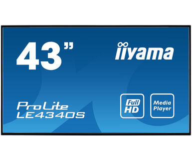 iiyama LE4340S-B3 Signage Display Digital signage flat panel 109.2 cm (43") LED 350 cd/m¬? Full HD Black 16/7 - TopAV