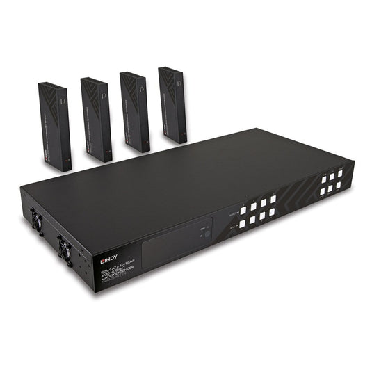 Lindy 150m Cat.6 4x4 HDMI 4K60 HDBaseT Matrix Extender - TopAV