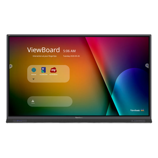 Viewsonic IFP8652-1A Signage Display Interactive flat panel 2.18 m (86") LCD 400 cd/m² 4K Ultra HD Black Touchscreen Built-in processor Android - TopAV