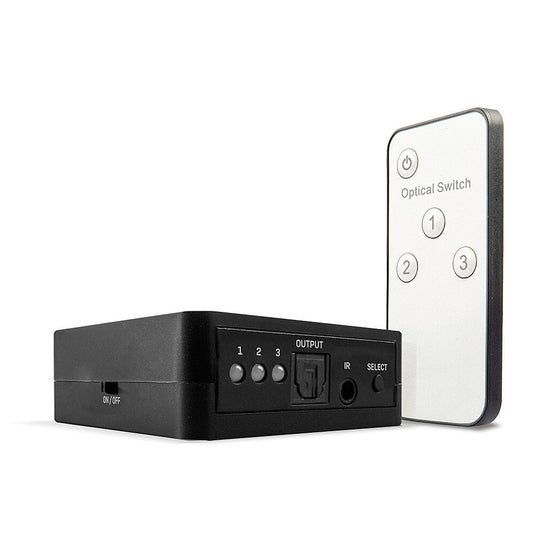 Lindy 3 Port TosLink (Optical) Digital Audio Switch - TopAV